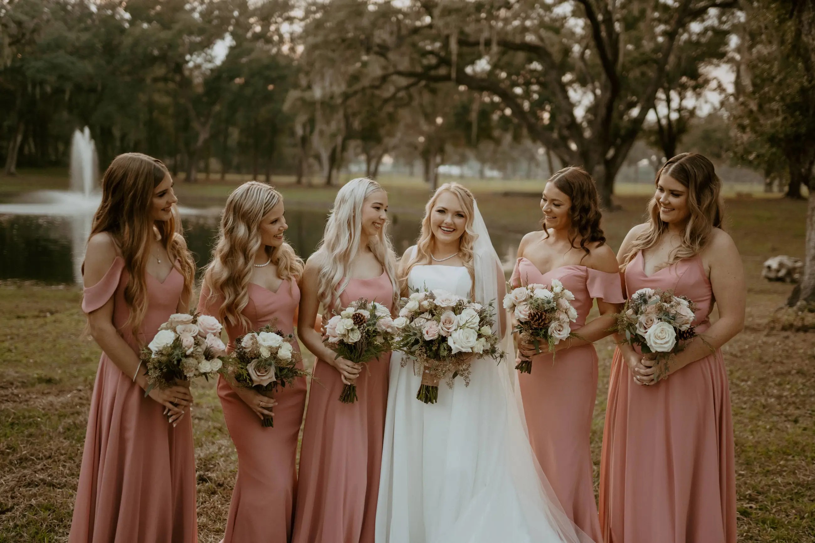 Bridesmaids & bride