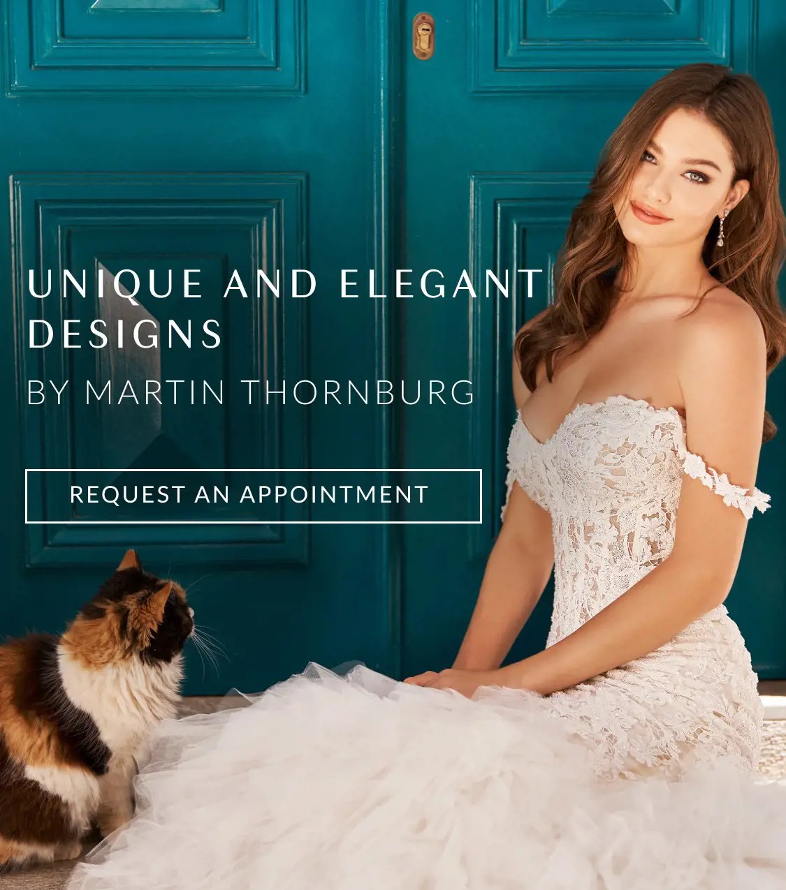 Elegant wedding gowns by Martin Thornburg