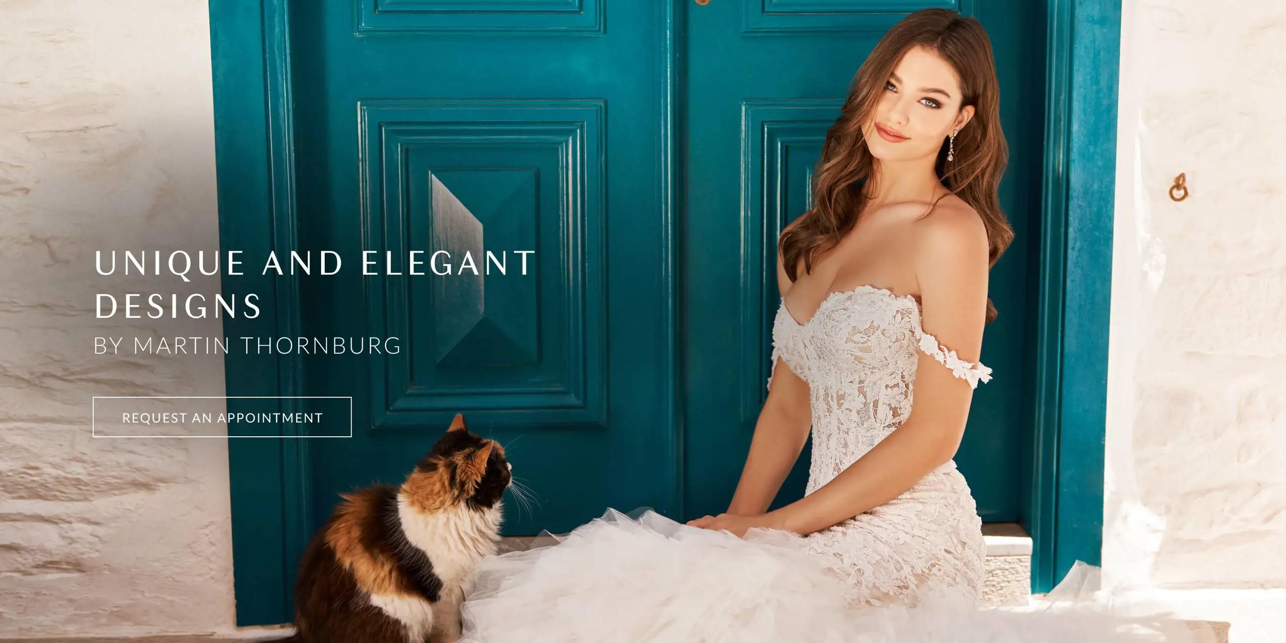 Elegant wedding gowns by Martin Thornburg