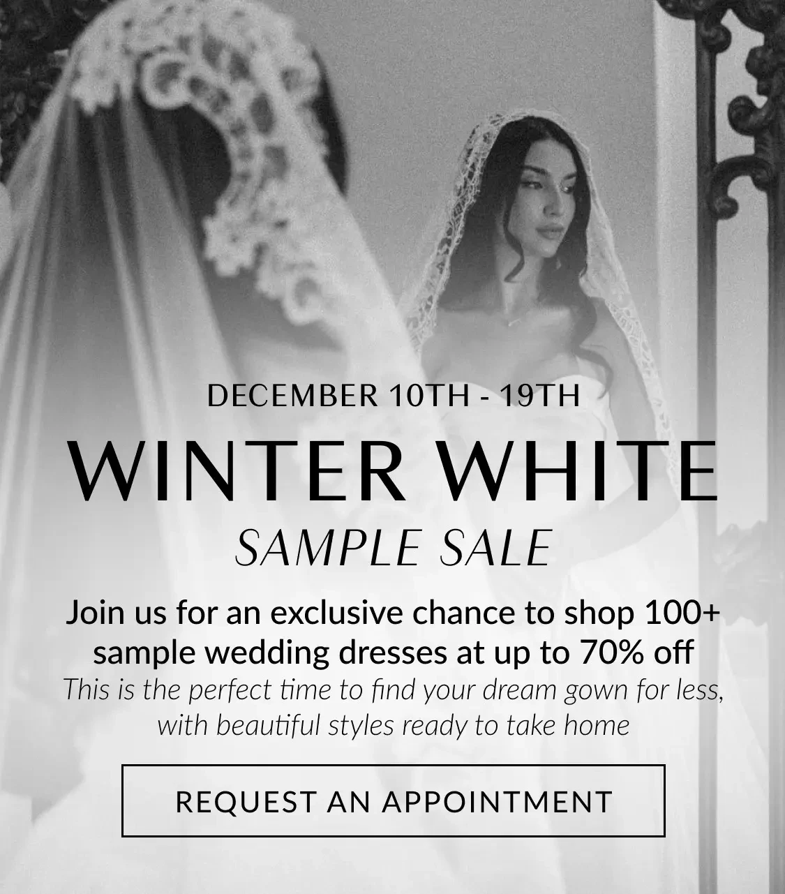 Winter White Sale at Allure Bridal Boutique